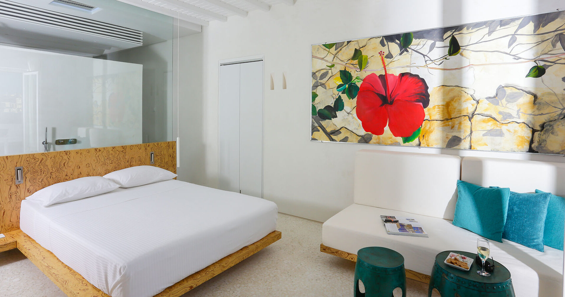 mykonos dove hotel bedroom